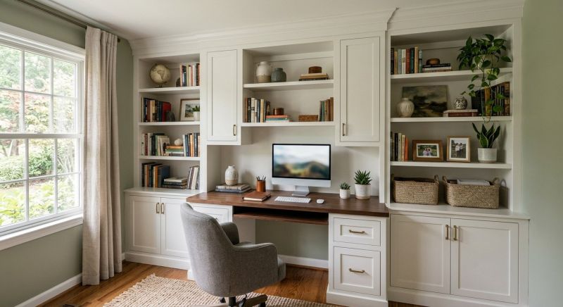 Built In Desk Installation in Winston Salem, NC