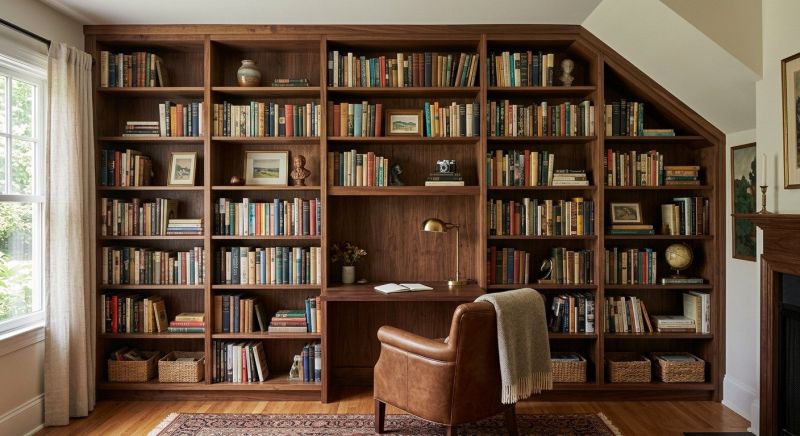 Custom Bookshelves Installation in Winston Salem, NC
