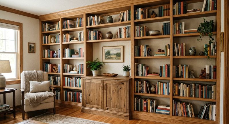 Built In Bookshelves Installation in Frederick, MD
