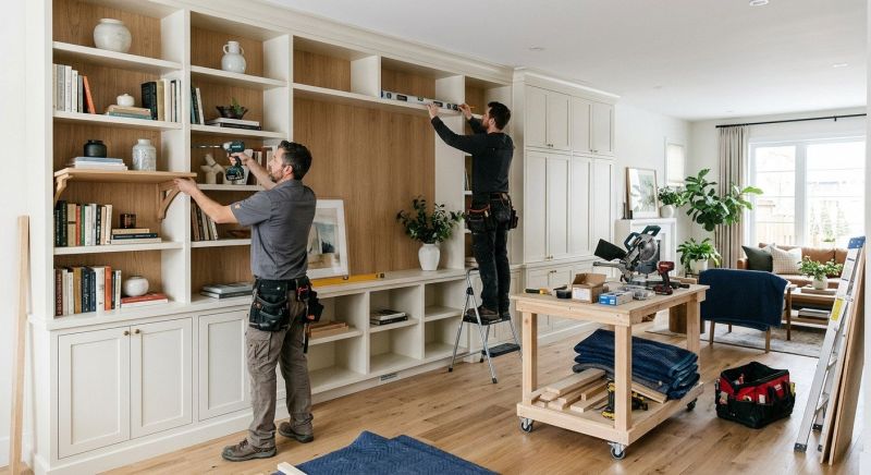 Custom Bookshelves Installation in Annapolis, MD