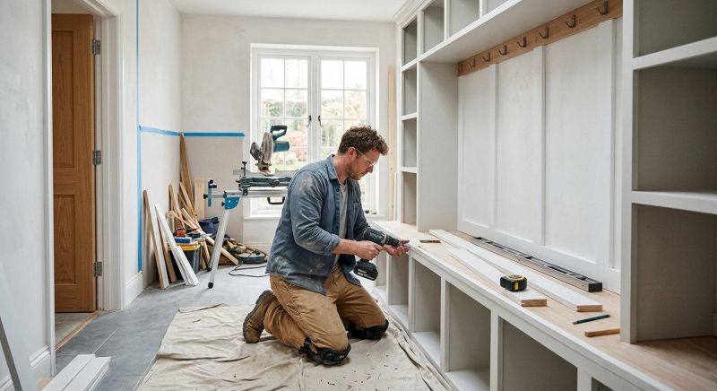 Mudroom Carpentry Installation in Winston Salem, NC